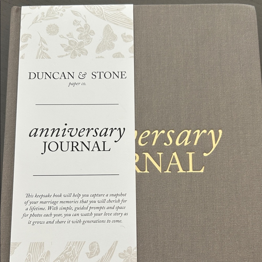 Duncan & Stone Paper CO. Wedding Anniversary Journal